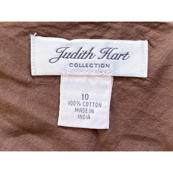 Vintage Judith Hart Collection Skirt Womens 10 Brown Short Jeweled Accents - Picture 6 of 7